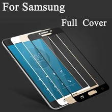 Полностью покрывающее закаленное Стекло для samsung Galaxy J5 J7 J3 A3 A5 A7 J5 Prime S6 S7 A8 плюс Экран защитная пленка закалённое