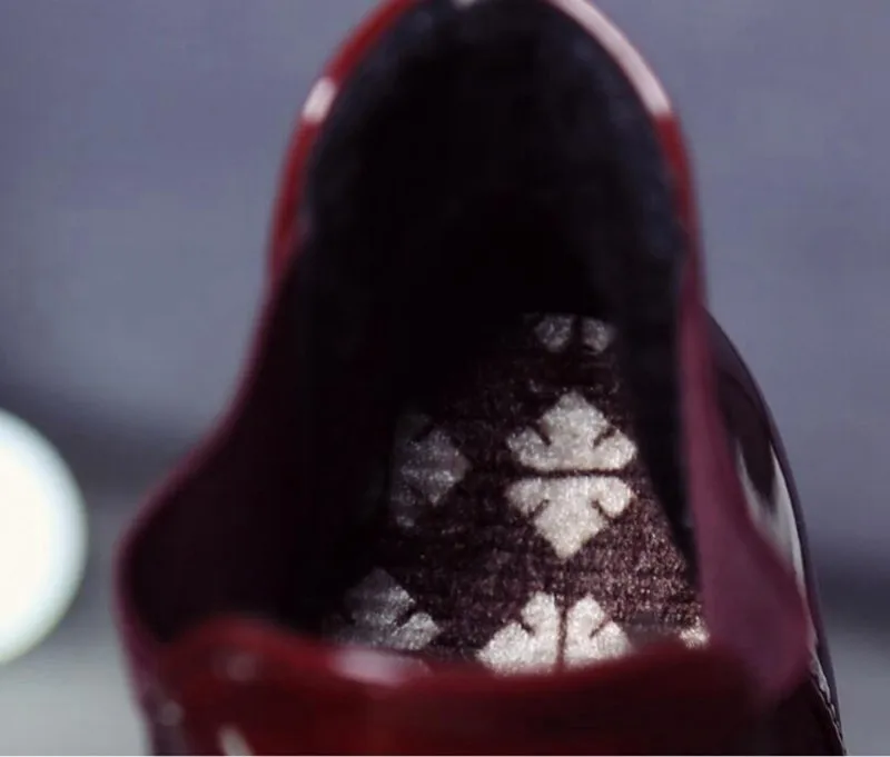 COOTELILI Comfortable 5cm High Heels Ankle Boots For Women Pointed Toe Warm Autumn Winter Shoes Women Pumps Red Black 35-39 (2)