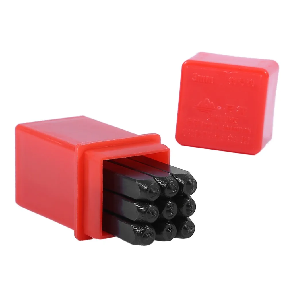 Letter Stamp Punch Set Hardened Steel Metal Alphabet Letter Wood