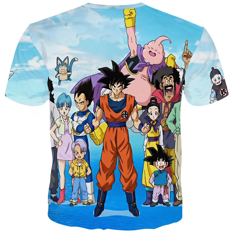 YOUTHUP Летние футболки мужские с принтом аниме Dragon Ball 3D футболка Oogway Tees Master Roshi Мужская футболка уличная одежда размера плюс