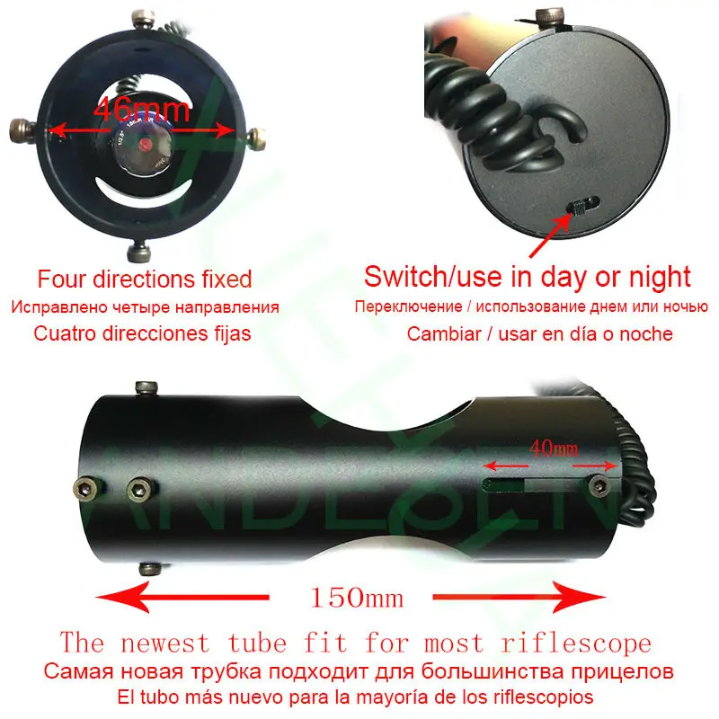 الساخن في الهواء الطلق الصيد التكتيكية الرقمية مناظير بالأشعة تحت الحمراء تلسكوب مع مراقب البطارية و مصباح يدوي ل بندقية Riflescope