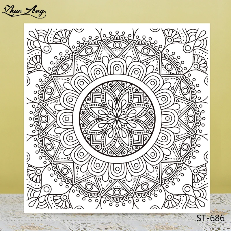 

Retrol Flower Transparent Clear Silicone Stamp/Seal for DIY Scrapbooking/Photo Album Decorative Card Making Clear Stamps