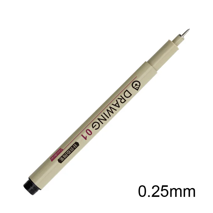 10 шт. fineliner Pigma мягкая кисть Микрон ручка для рисования 005 01 02 03 04 05 08 кисть Водонепроницаемая ручка для рисования