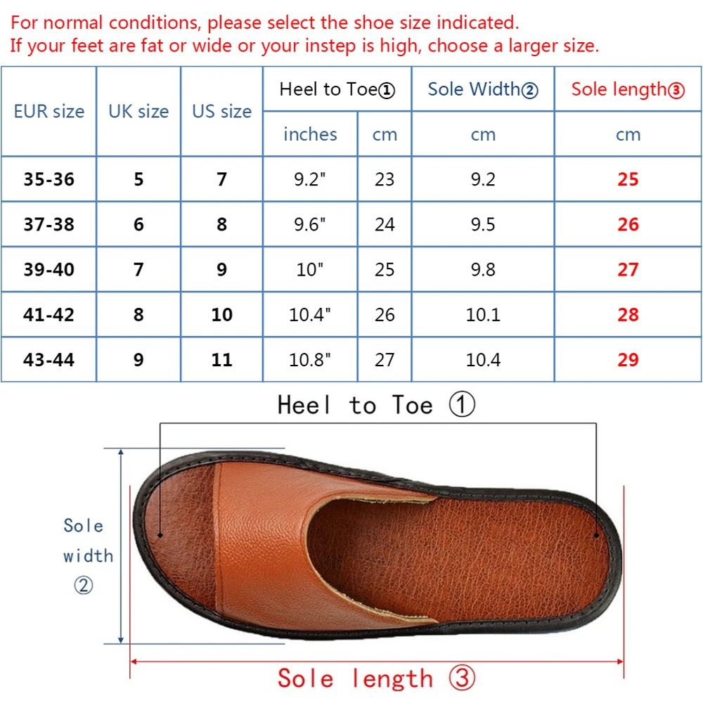 Genuine Cow Leather slippers couple indoor non-slip men women home fashion casual single shoes PVC soft soles spring summer 515