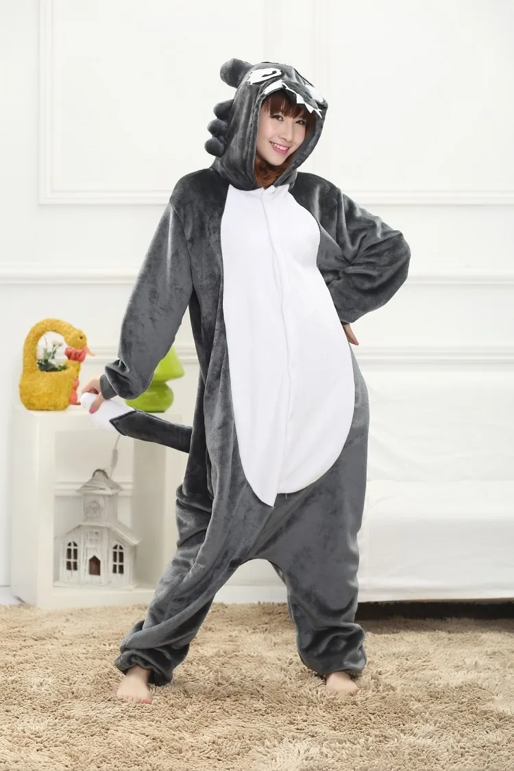 Animal Wolf Onesies Pajama Set Adult Pyjamas Sleepsuit Sleepwear Unisex