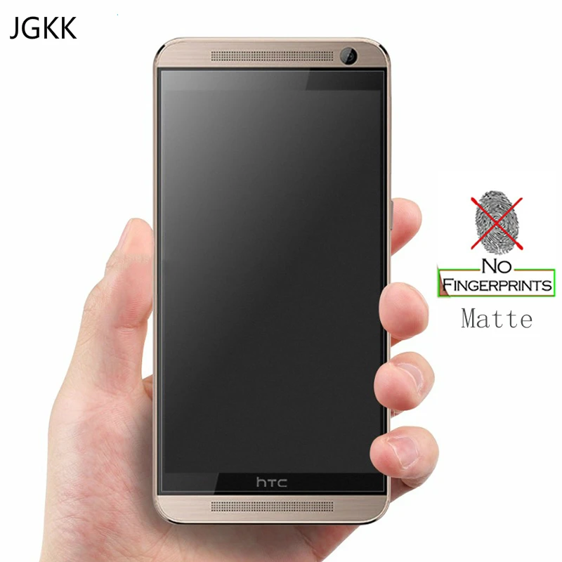 

JGKK 2.5D Matte Glass For HTC 10 M10 No Fingerprint Frosted Tempered Glass for HTC M8 A9 M9 E9 Plus U11 X9 M10 Screen Protector