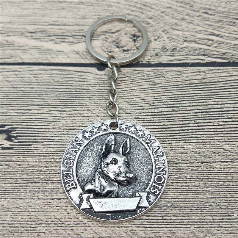 New Trendy Retro Belgian Malinois Key Chains Fashion Pet