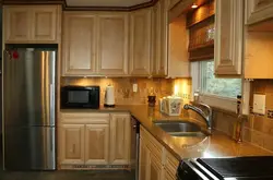 Классическая твердой древесины Кухня шкаф (lh-sw005)