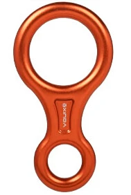 XINDA скалолазание 8-Форма восемь кольцо Спуск устройство 45KN спусковое устройство страховки скалолазание карабин на открытом воздухе горные комплект для спуска - Цвет: Orange