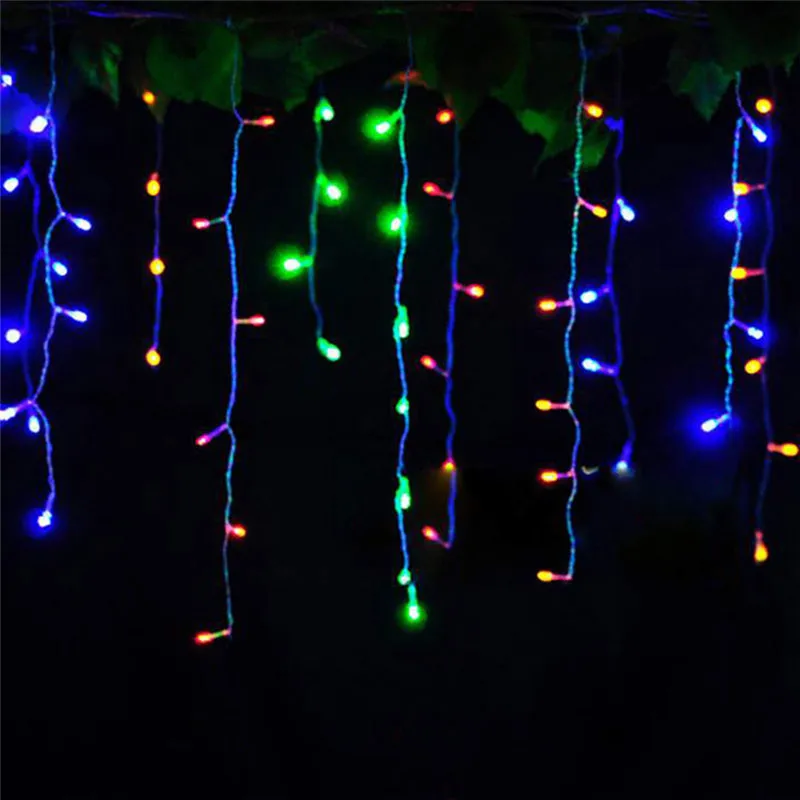 

String lights Christmas outdoor decoration Drop 4.5m Droop 0.3m/ 0.4m/0.5m curtain icicle string led lights Garden Party 220V