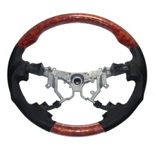 Кожаный деревянный спортивный руль для 2008- Toyota Land Cruiser FJ200 LC200 202 Sequoia Tundra- Toyota Hiace