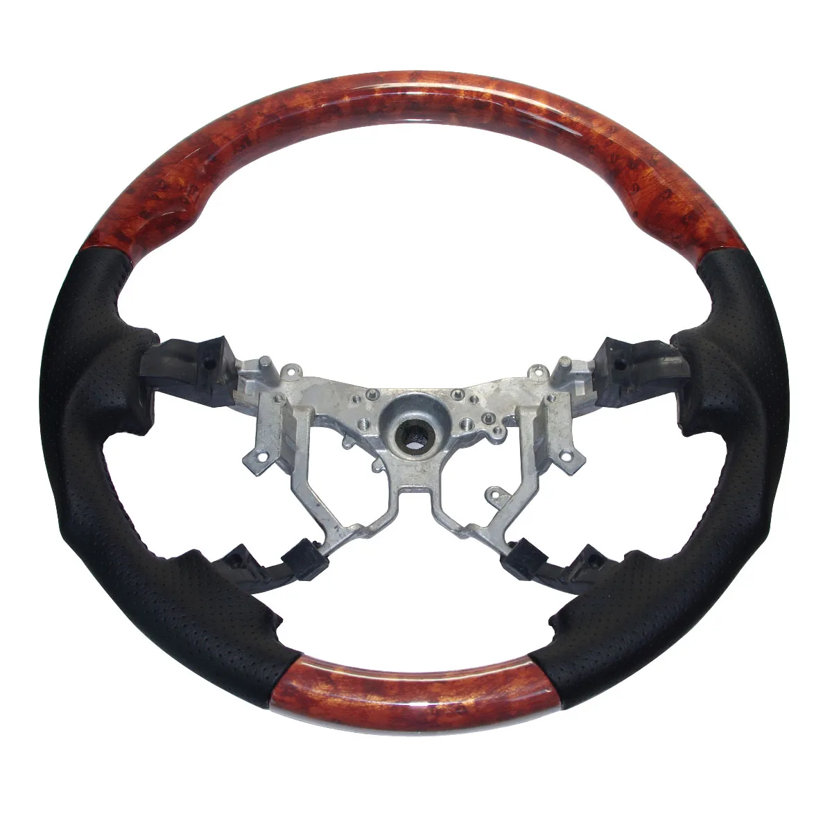 Кожаный деревянный спортивный руль для Toyota Land Cruiser FJ200 LC200 202 Sequoia Tundra 2014 2018 Hiace 2008
