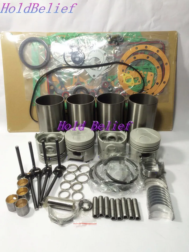 

+0.25 +.25 Size Overhaul Rebuild Kit For Kubota V2203 V2203E For Bobcat Direct Injector