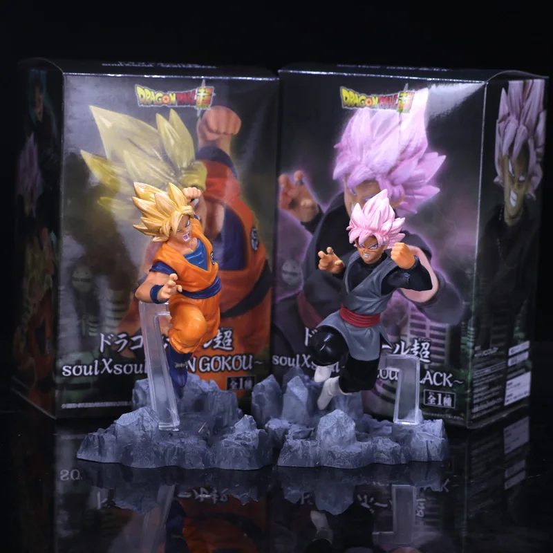 Dragon Ball Z Trunks розовый Темный Гоку Супер Saiyan Боевая версия. 3 вида стилей фигурка DBZ Goku фигурка коллекция 12 см