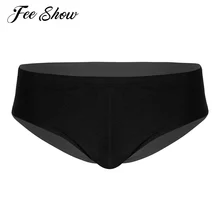 Мужские быстросохнущие Экзотические Трусики Трусы однотонное нижнее белье с завязками спереди галстук треугольный купальник бикини плавания