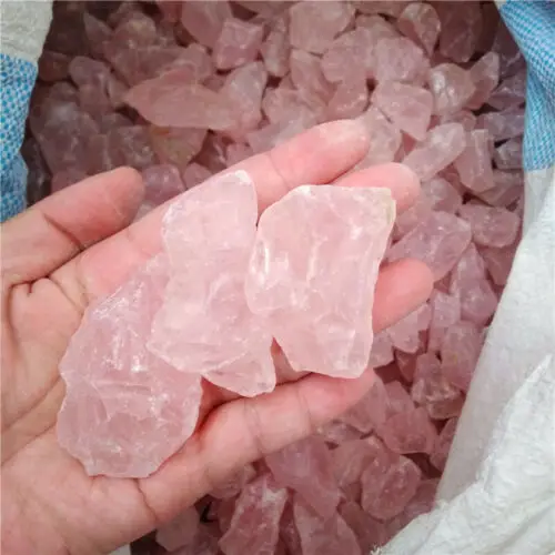 

200g Natural Raw Rose Quartz Crystal Tumbled Bulk Stones Healing Rough Stones