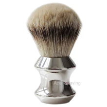 Большой размер Silvertip/лучшие Badger Hiar Щетка Для Бритья узел Размер 28 мм тяжелый металл нержавеющая ручка Мужская бритва