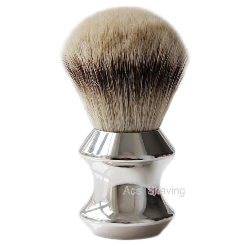 

Big Size Silvertip/Finest Badger Hiar Shaving Brush Knot size 28mm Heavy Metal Stainless Handle Man Shaver