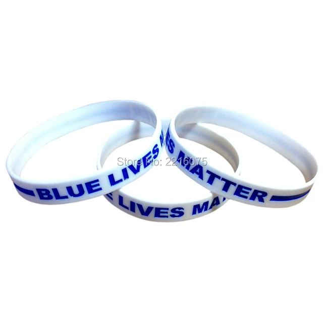 300pcs White Blue Lives Matter Thin Line Silicone Wristband 300pcs White Blue Lives Matter Thin Line Silicone Wristband Rubber Bracelets Free Shipping By Dhl