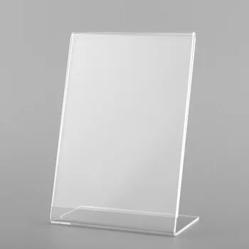

1PC Acrylic Nail Display Stands Poster Menu Perspex Leaflet Display Stands A6 Showing Shelf Nail Art Tool