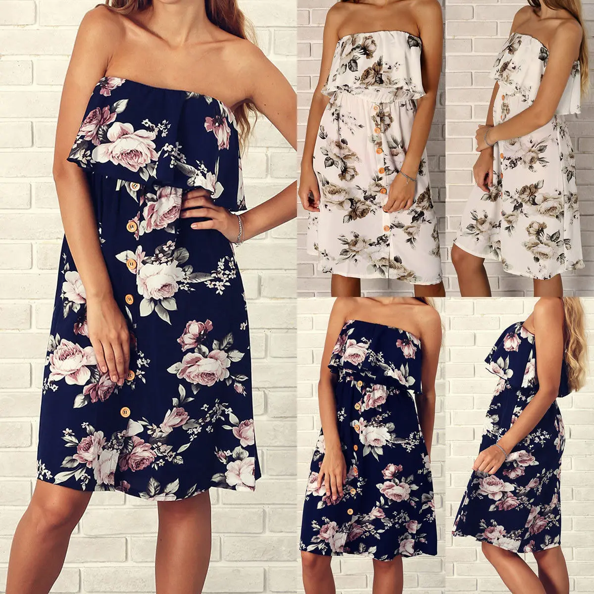 boob tube midi dress