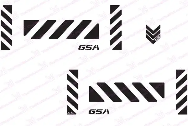 Комплект светоотражающих наклеек GS для мотоцикла GSA Large Touratech Panniers|decal kit|motorcycle decal