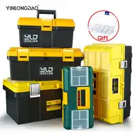 Large Toolbox Household Maintenance Electrician Tool Box Multifunctional ABS Hardware Auto Car Repair Thicken Anti-fall Toolbox