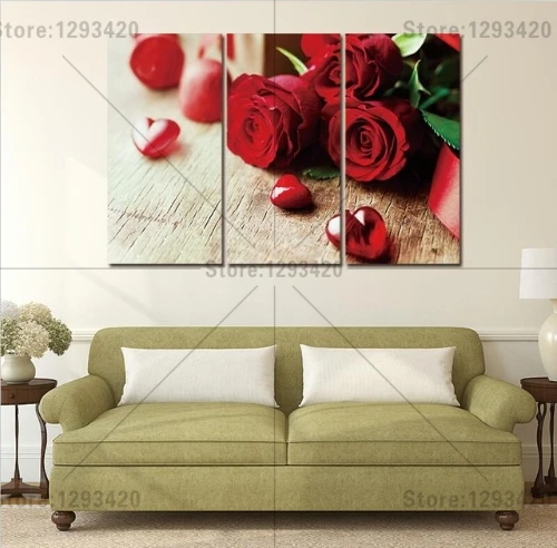 

5D diamond embroidery flowers square diamond sets full decorative diy diamond painting Red Rose 3pcs diamond cross stitch