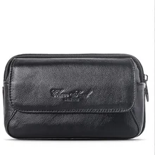 Высококачественная Мужская поясная сумка из натуральной кожи, модный держатель для карт, кошелек, 5,5 дюймов, чехол для телефона, ремень, поясная сумка