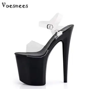 

Sandals Women 2019 Europe and the United States hate days High Heel 20cm Model Catwalk Nightclub Sexy Waterproof Shoes