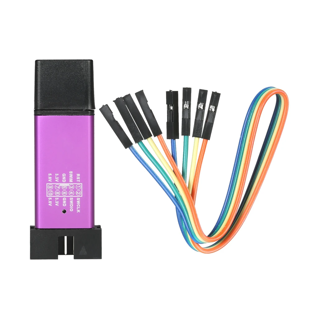 Алюминий Mini USB u-диск дизайн эмулятор загрузчика STM8 STM32 для ST-LINK V2 (цвет доставлен случайным образом)