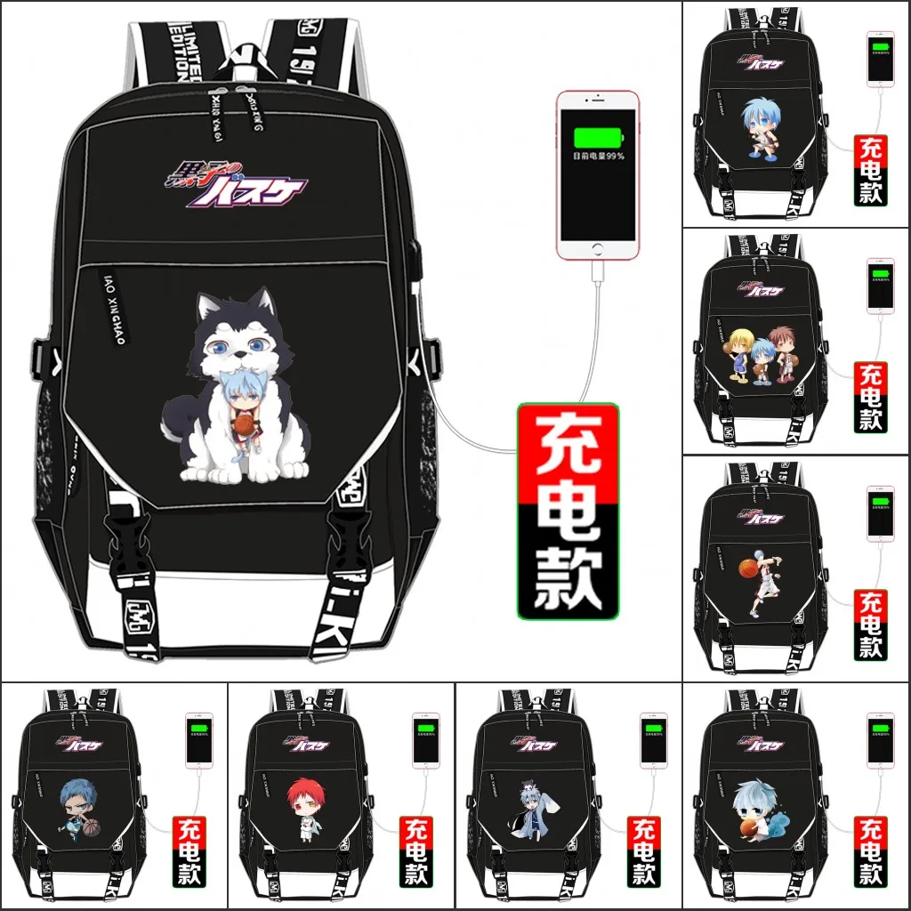 

Anime Kuroko's Kuroko Tetsuya Cartoon Backpack School Bags Bookbag Teenagers Mochila Feminina Travel Bag Laptop Shoulders Bag