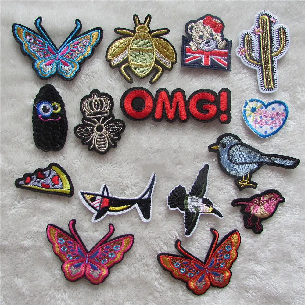 

2016 year new arrive fashion hot melt adhesive applique embroidery patches stripes DIY ornamentation accessory C5326-C5358