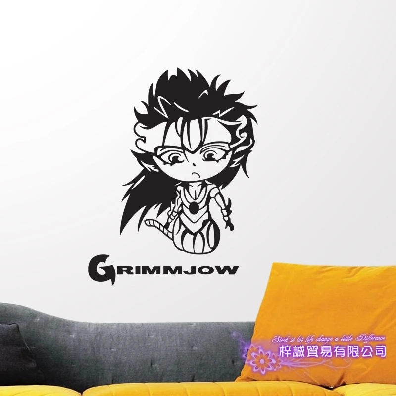 Grimmjow BLEACH Автомобильная Наклейка на стену наклейка с героями мультфильмов