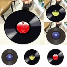 CD ковер коврик подушка антикварный диван-кресло подушка боковой ковер кошка Виниловая пластинка круглый несколько моделей Кабинета комнаты; декор ковер Прямая поставка