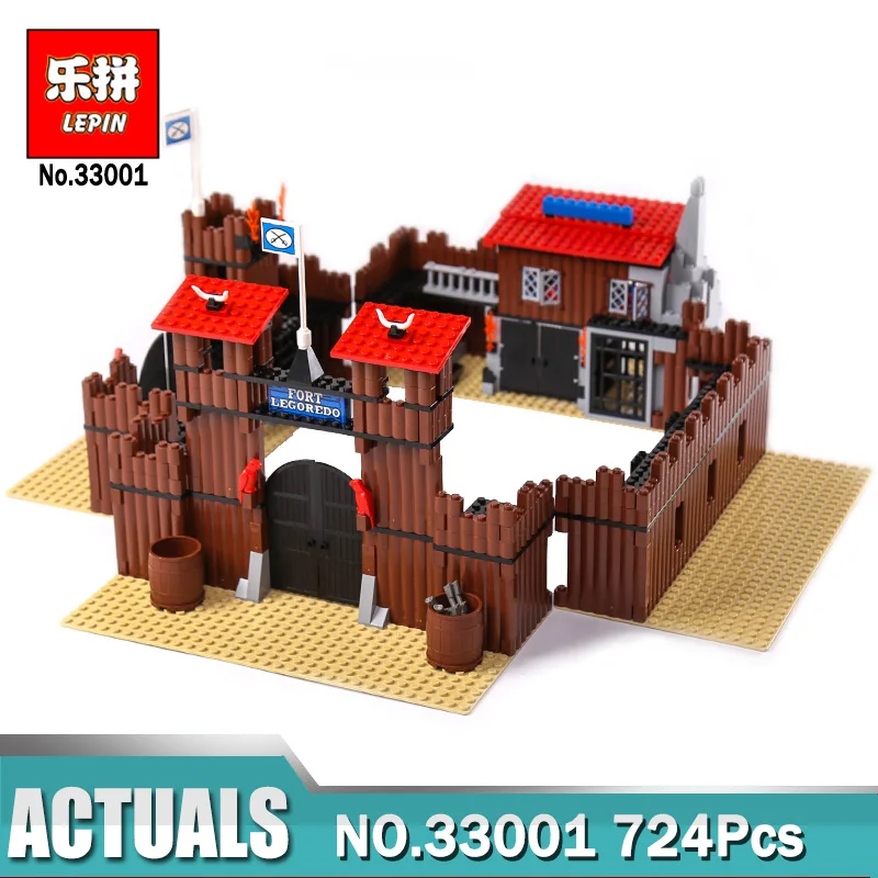 

742Pcs Lepin 33001 Building Series The Indian Cowboy`s Castle Set Building Blocks Bricks Toy Compatible Legoing 6769 Model Gift