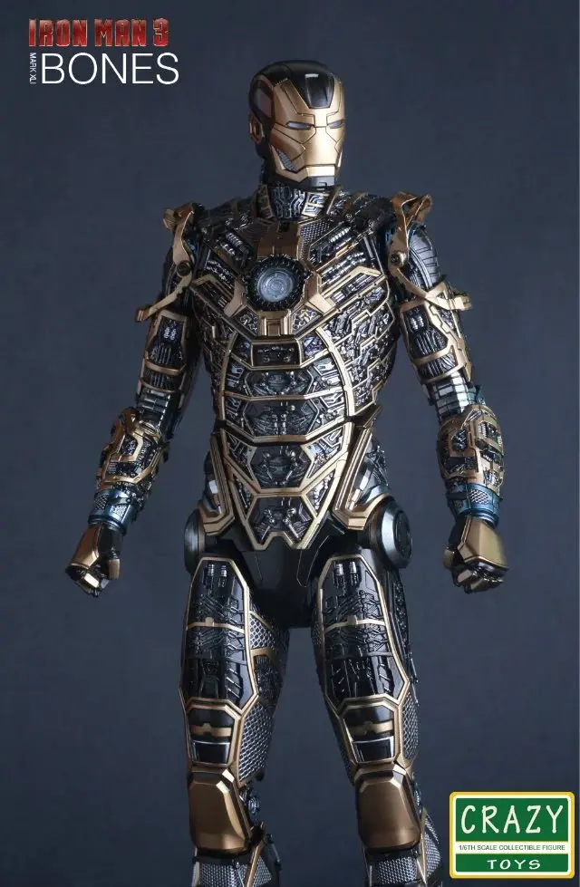 Crazy Toys Marvel Iron Man 3 Mark Xli Bones Mk41 1 6 Pvc Collectible Figure Model Toys 12 30cm Crazy Toys Model Toyiron Man 3 Aliexpress