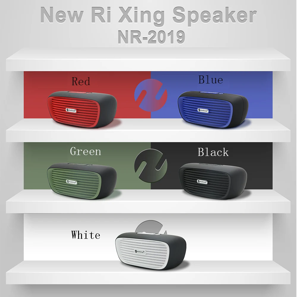 NR-2019 Bluetooth Haut-Parleur En портативный супер бас 3D цифровой звук Haut-Parleur колонки компьютер Саундбар