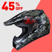 Casco del motociclo di Motocross Off Road Casco Moto Casco Degli Uomini Completa Viso Casco di Motocross Moto Da Corsa di Trasporto libero