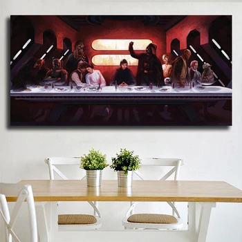 

Star Wars Posters The Last Supper Canvas Painting Darth Vader Wall Art Prints Decorative Picture Bedroom Modern Home Decoration