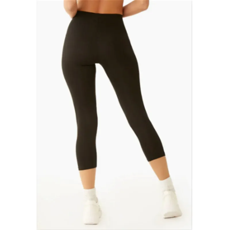 2019 Curve Slim Leggings Women Solid Color Fitness Workout Elastic Ultra High Waist Pencil Pants Female Sports | Женская одежда