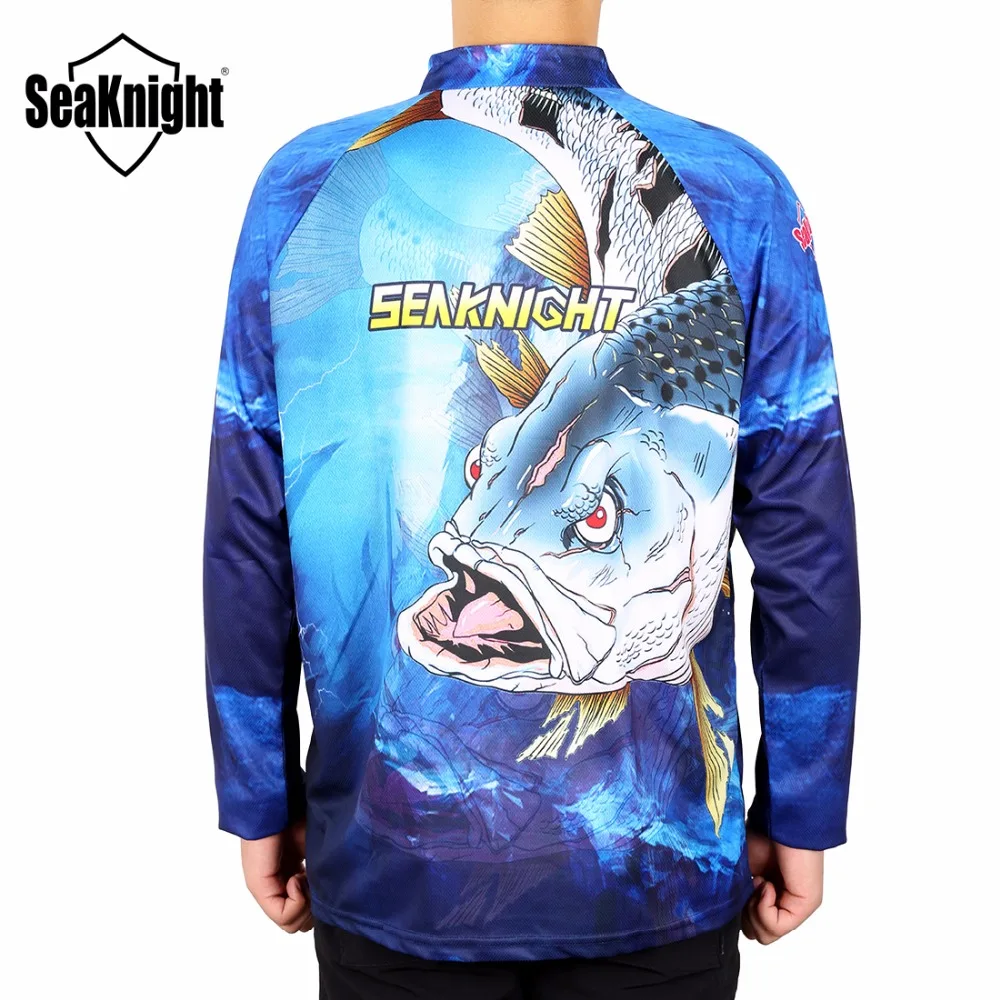 SeaKnight одежда для рыбалки SK004 с длинным рукавом L XL XXL XXXL XXXXL летняя быстросохнущая