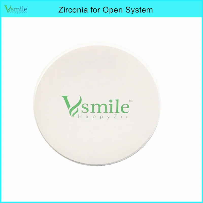 Vsmile one piece 98 мм стоматологические блоки из циркония UT для антилора в высокой эстетике, ультра прозрачность циркония для передней