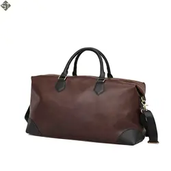 Новая модная мужская дорожная сумка, чемодан, водонепроницаемый чемодан, вещевой мешок, Большая вместительная сумка, повседневная кожаная