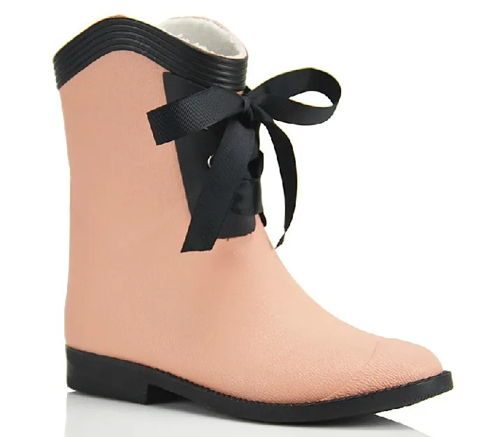Rain Short boots fashion cute lady wellies wild water shoes women