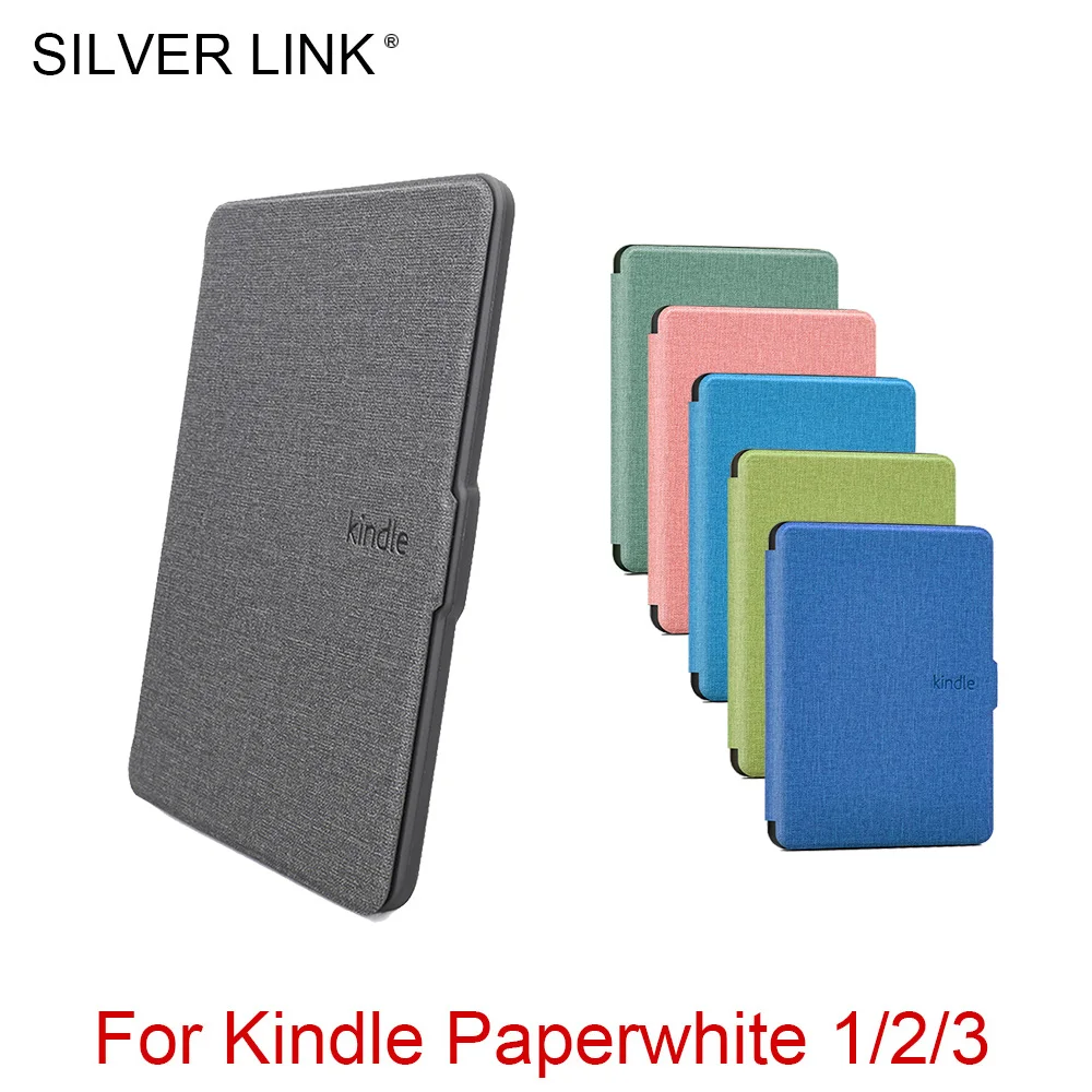

SILVER LINK Soft Silicon Protective Cover Kindle Paperwhite 3 Case For 2015 2017 Kindle Paperwhite 1/2/3 E-Book Case KC0001