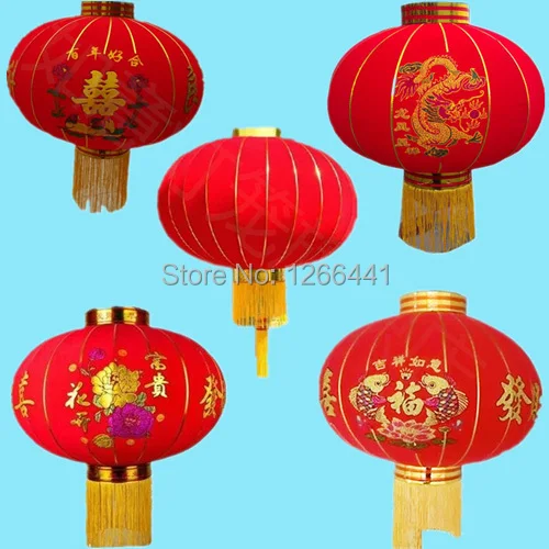 Китайский год праздник фонарей Красного праздничные фонари украшения свадебные фонари диаметром 38 см