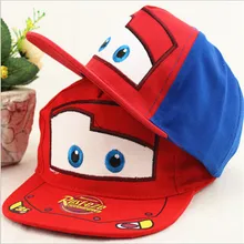 2016 Fashion Lovey Cartoon Car Kids Baseball Cap Baby Boys Girls Adjustable Flat Hat Children Snapback Hip Hop Cap