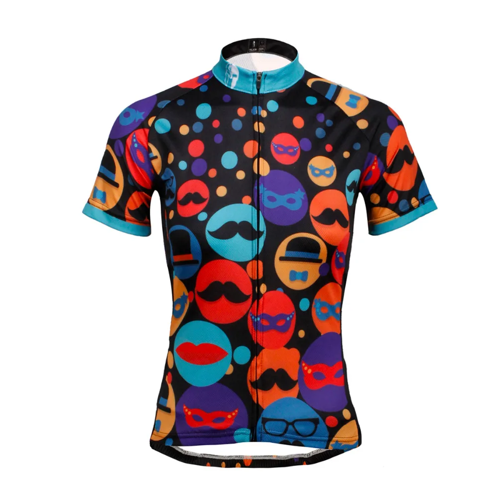 

Women Floral Short Sleeve Bike Clothing Crewneck Cycle Apparel Black Riding Clothes Full Zipper Ciclismo Ropa Mujer Size XS-6XL