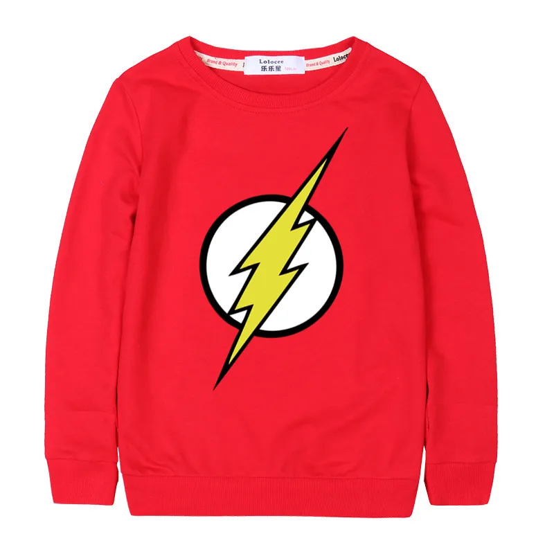 

Super Hero The Flash Kids Sweatshirt Boys Star Lab Labs Novelty Heroes Pullover Clothes Arrow Friend Long Sleeve Top